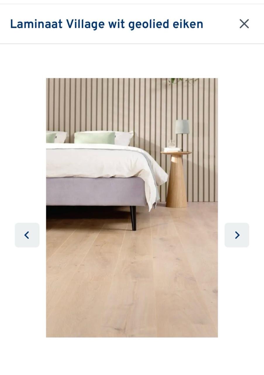 +/- 35m2 laminaat + ondervloer