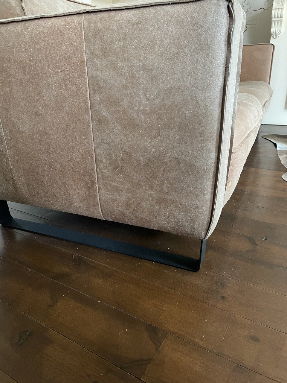 Bankstel 3-zits kleur licht bruin/ cognac