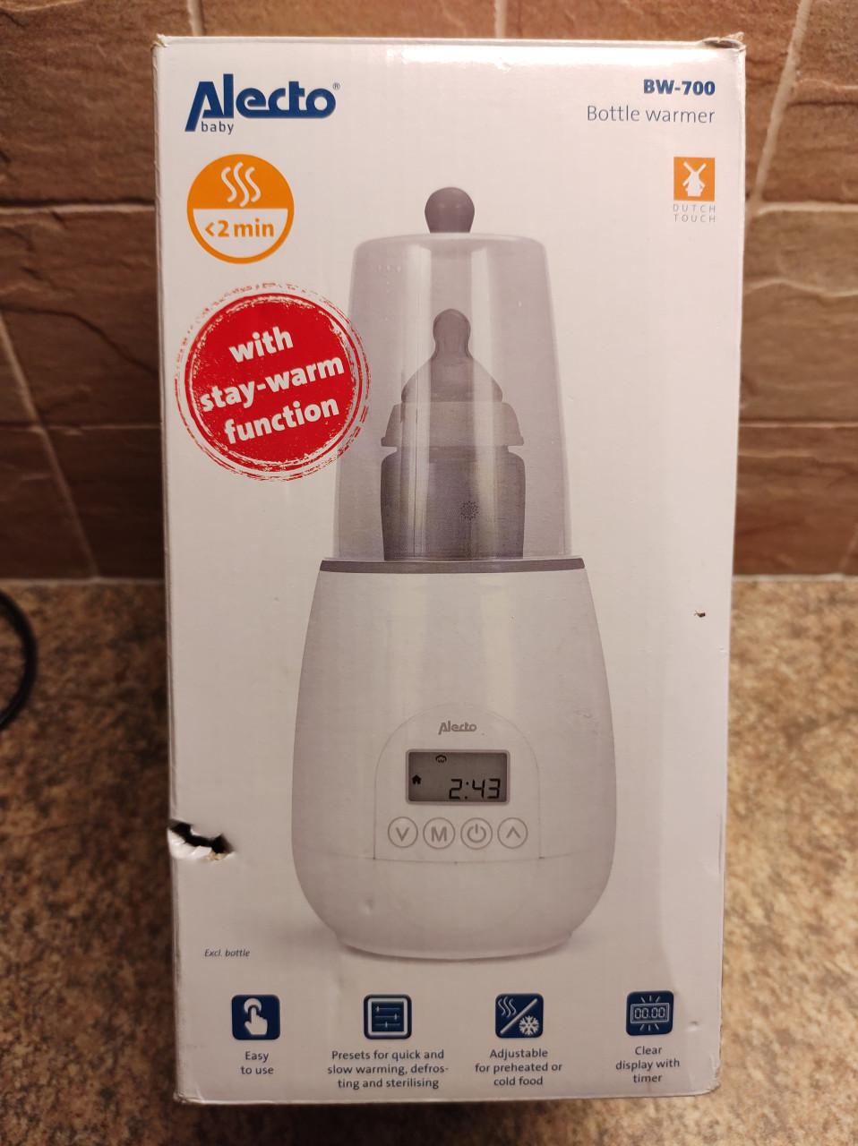 Prima werkende Flessenwarmer. Digitaal. Merk: Alecto.