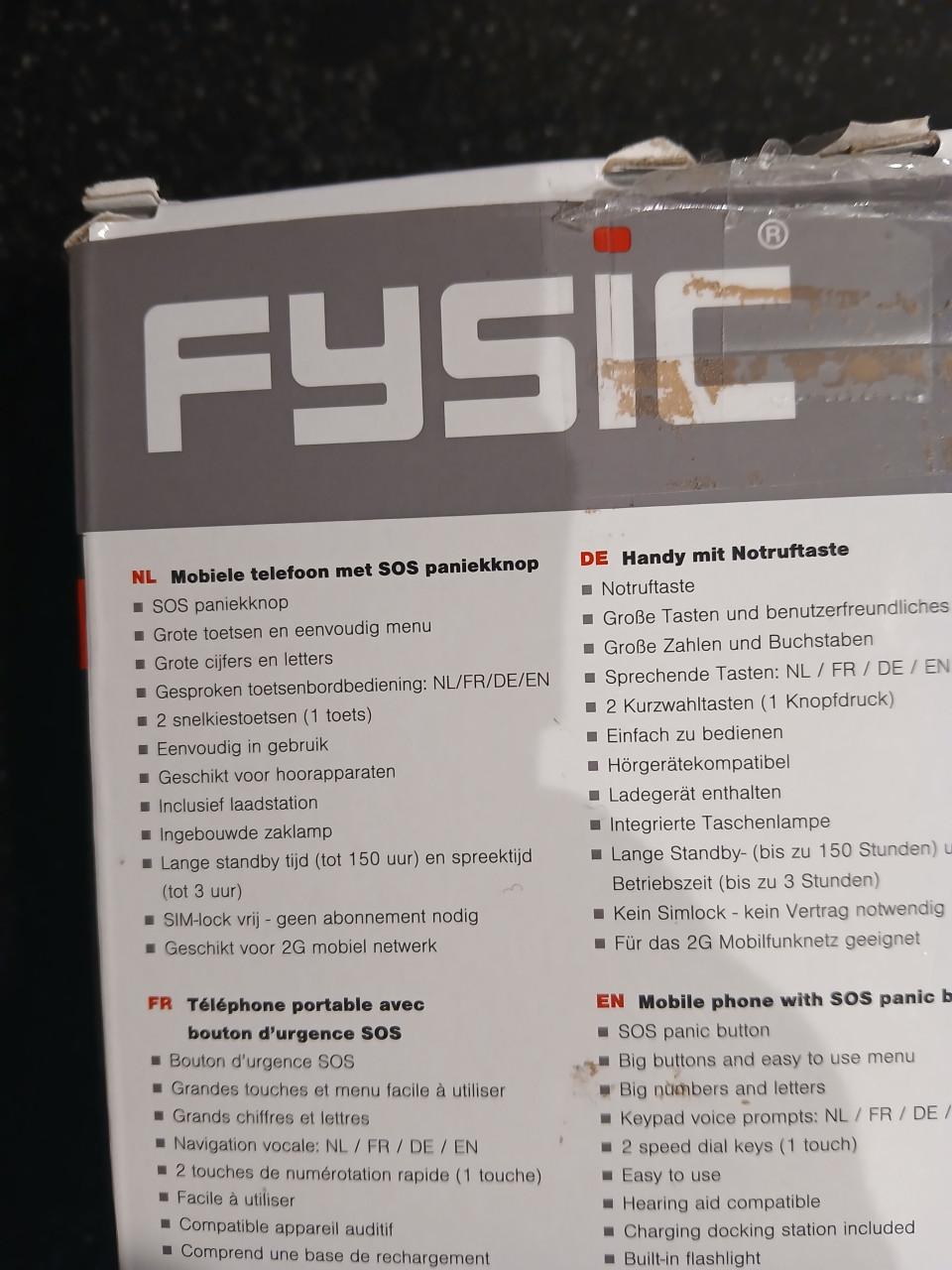 Seniorentelefoon, mobiele telefoon Fysic FM-7500