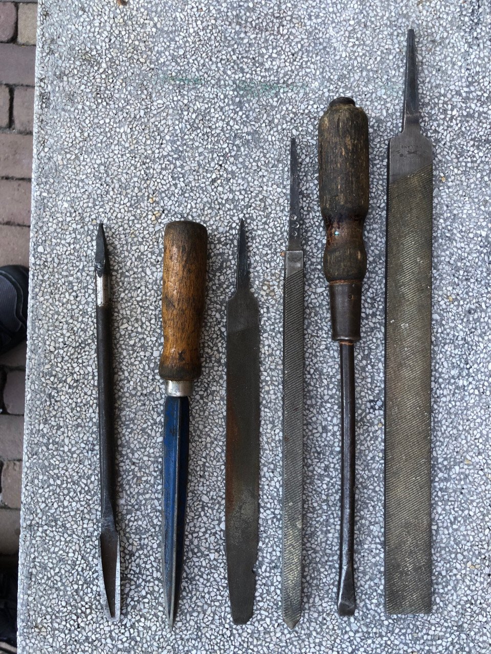 Oud gereedschap.