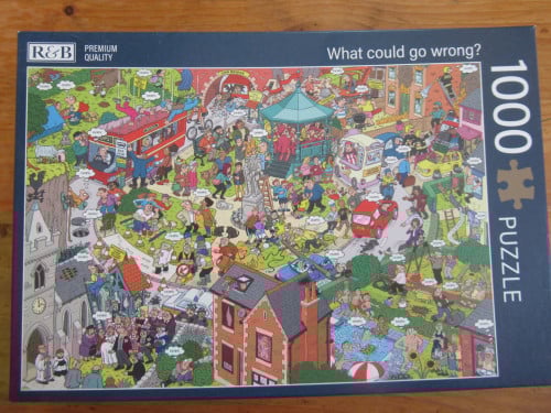 Leuke volledige puzzel van R&B van 1000 stukjes, zo goed als nieuw.