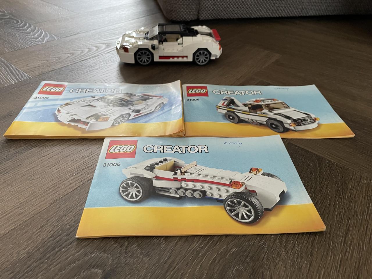 Lego pakket Creator: 31006 + 31101 +6745 waarde €23 voor €15