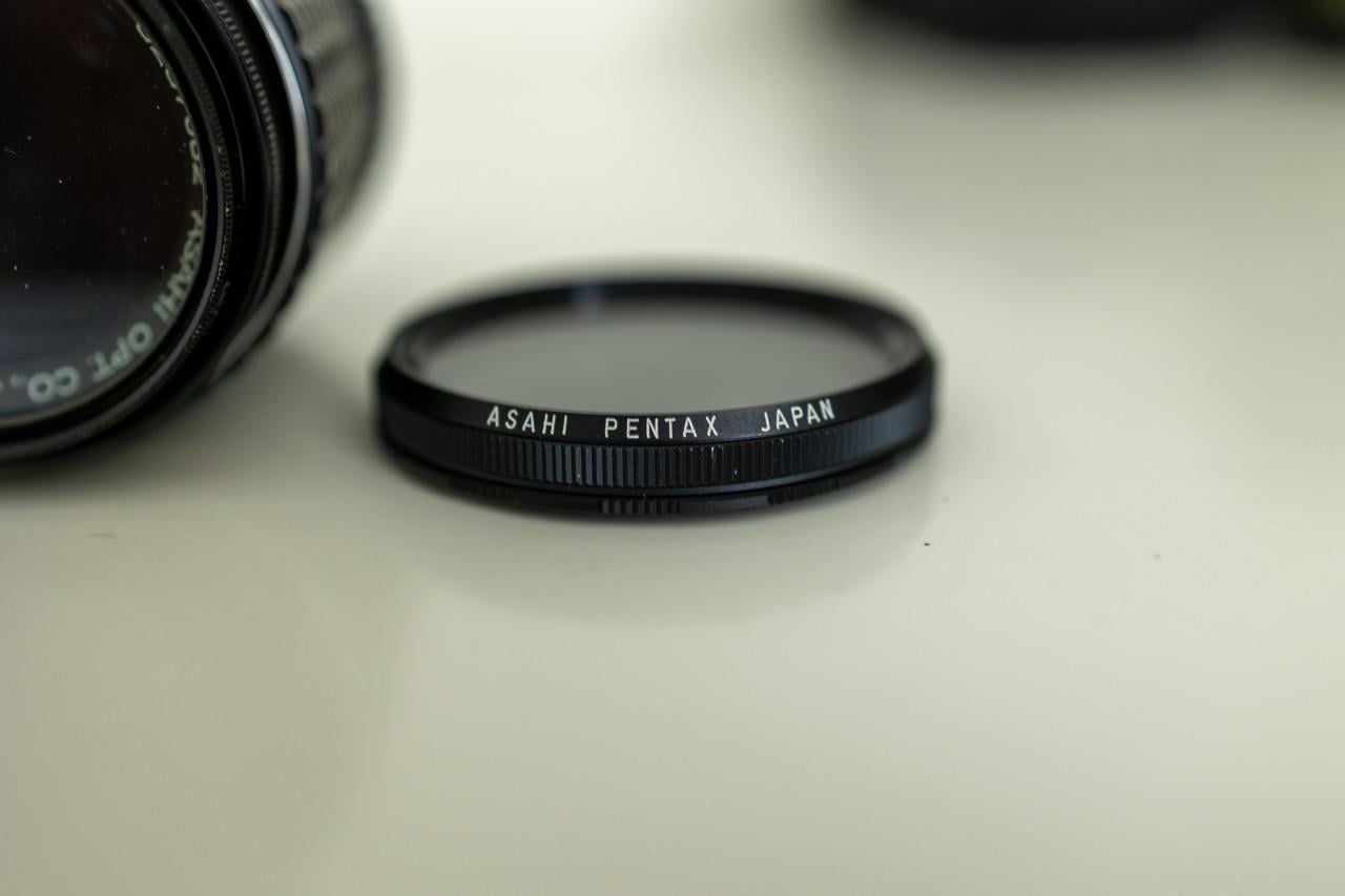 Lenzen Asahi Pentax50 mm en 135 mm met Canon RF adapter