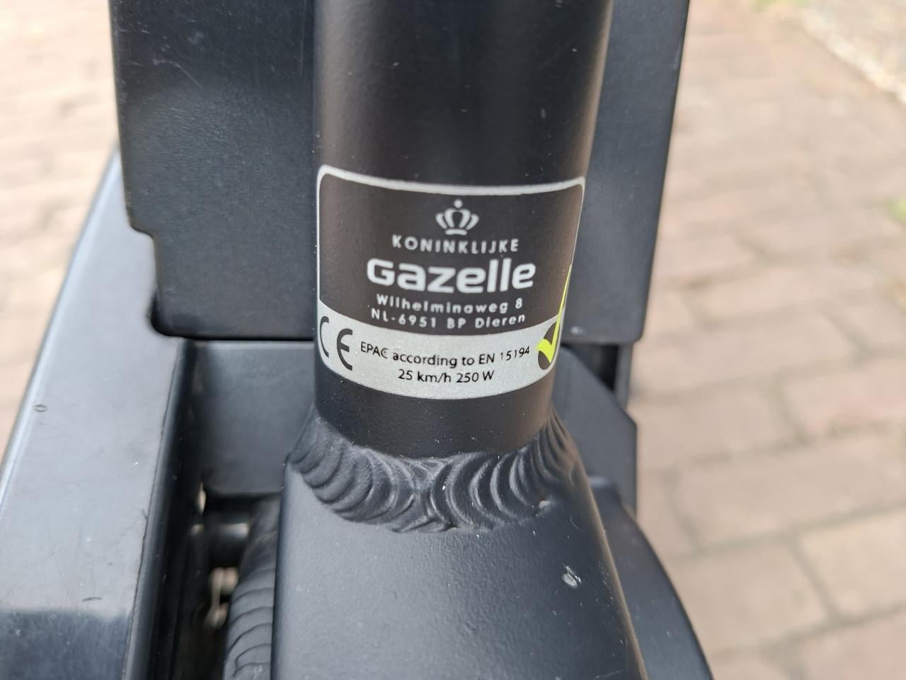 Elektrische damesfiets Gazelle frame 53
