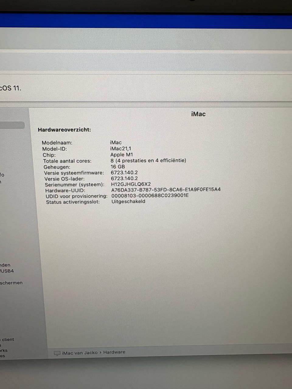 Apple iMac 24-inch M1 (2021) | 16GB RAM | 256GB SSD