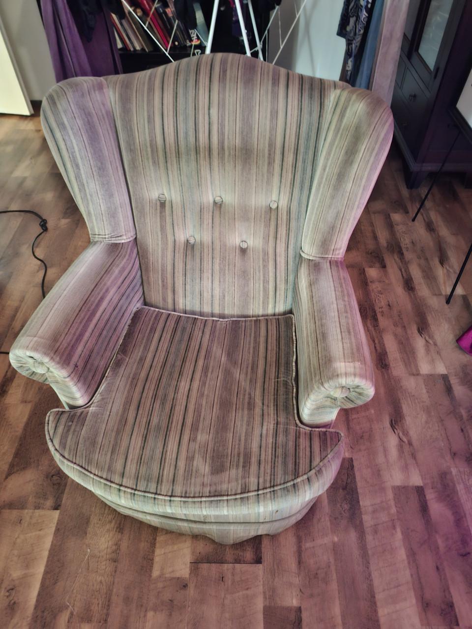 Meubel, leunstoel, bank,