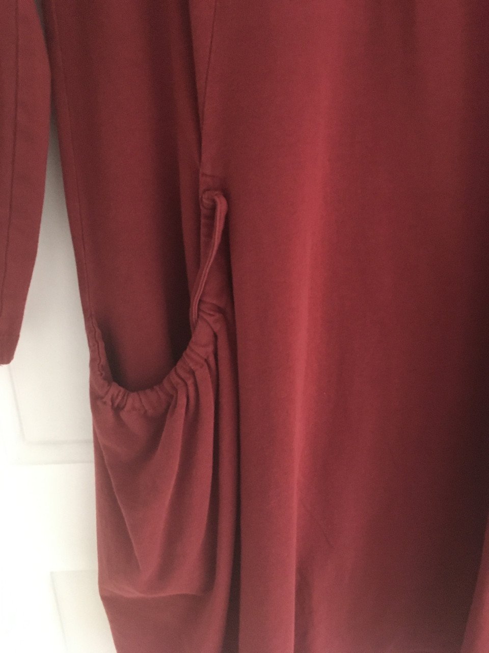 Bordeaux rood jurkje maat xl zgan