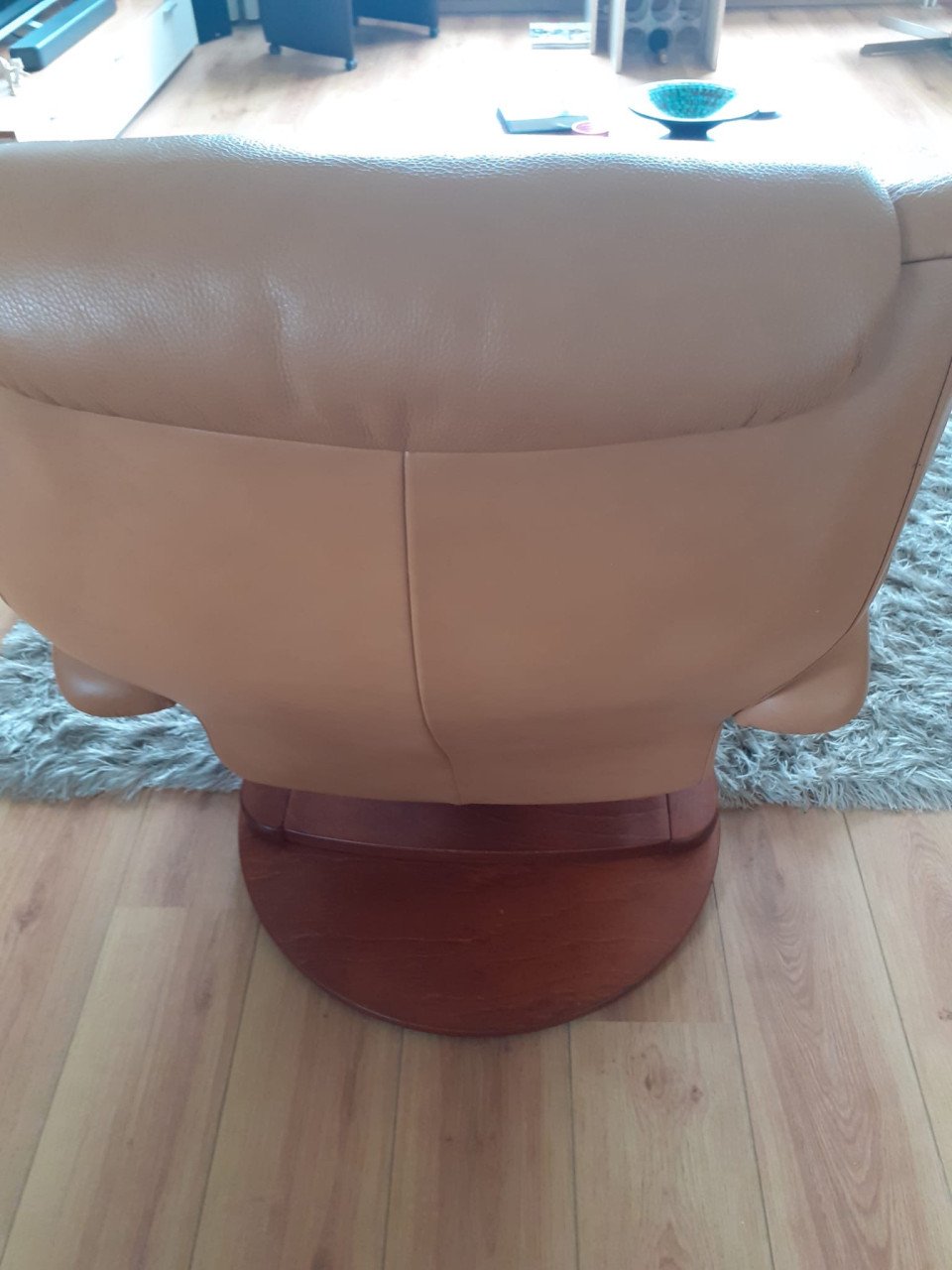 Draaibare leren stoel