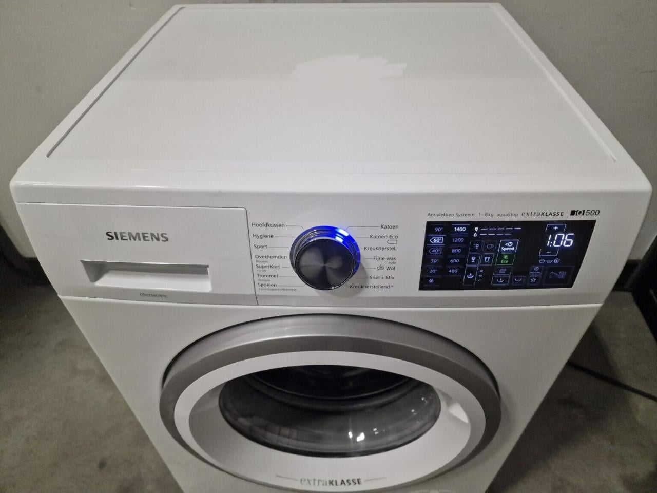 Siemens WM14T590NL IQ500 Wasmachine 8 kg 1400 toren A+++