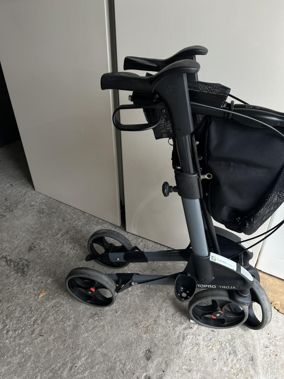 Rollator Topro Troja 2G imt M mat zwart 150-200 cm < 150 kg