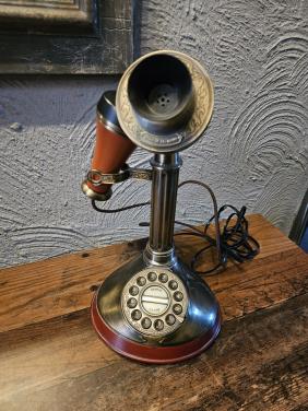 Vintage messing Telefoon - Decoratief Model met Druktoetsen