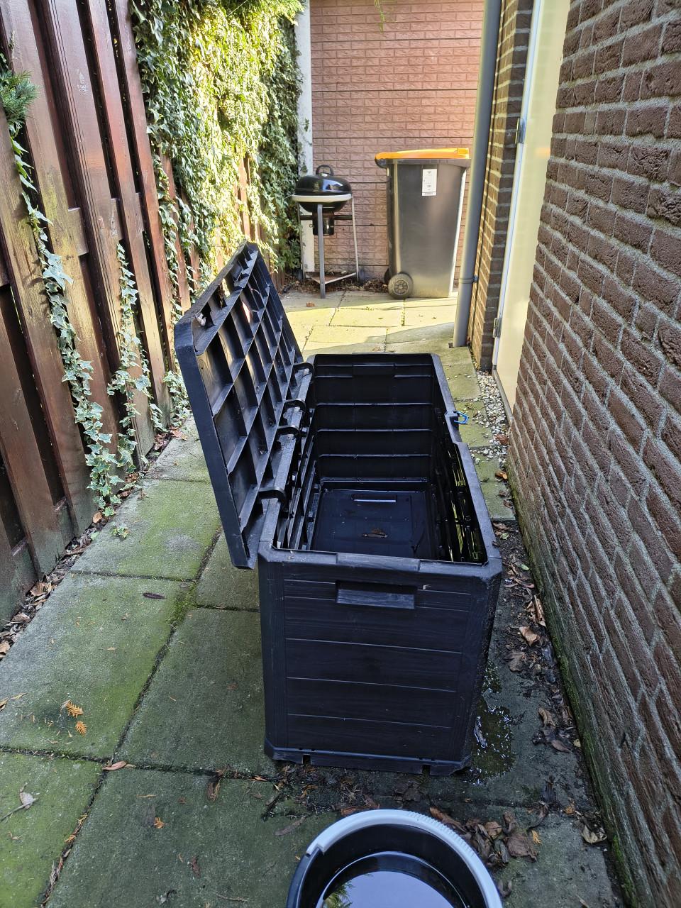 Tuinkist voor tuinkussens