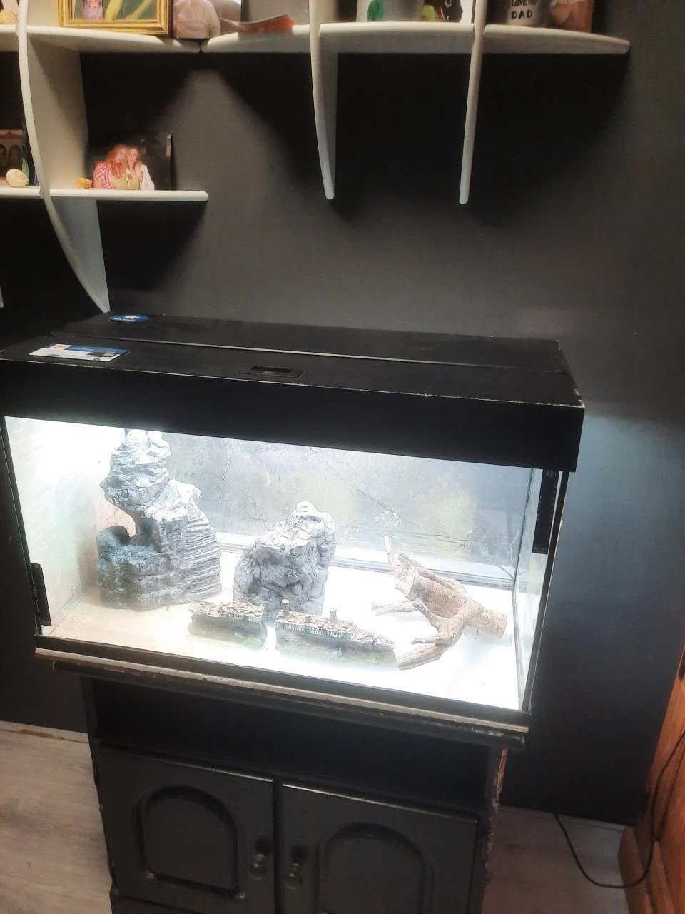 2x aquarium met  veel accessoires