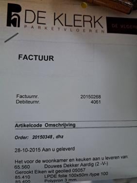 Gerookt eiken wit geoliede laminaatvloer