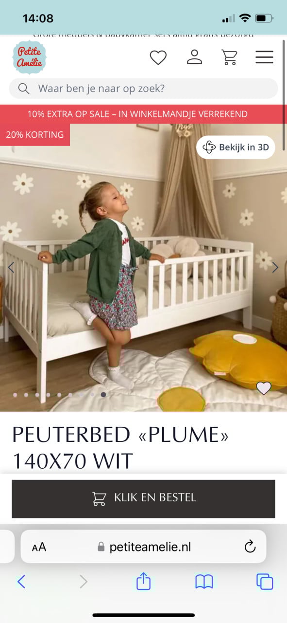 Peuterbed Petit Amelie