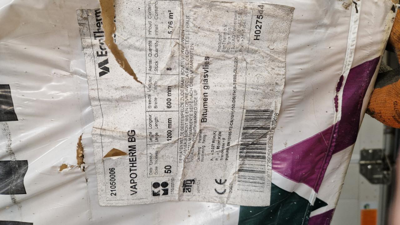 6,5 m2 Pir isolatieplaten 50mm