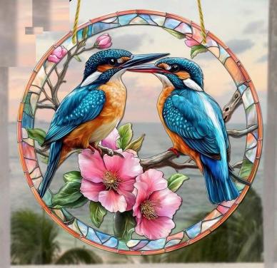 Raaamhanger ijsvogel ( groot formaat )