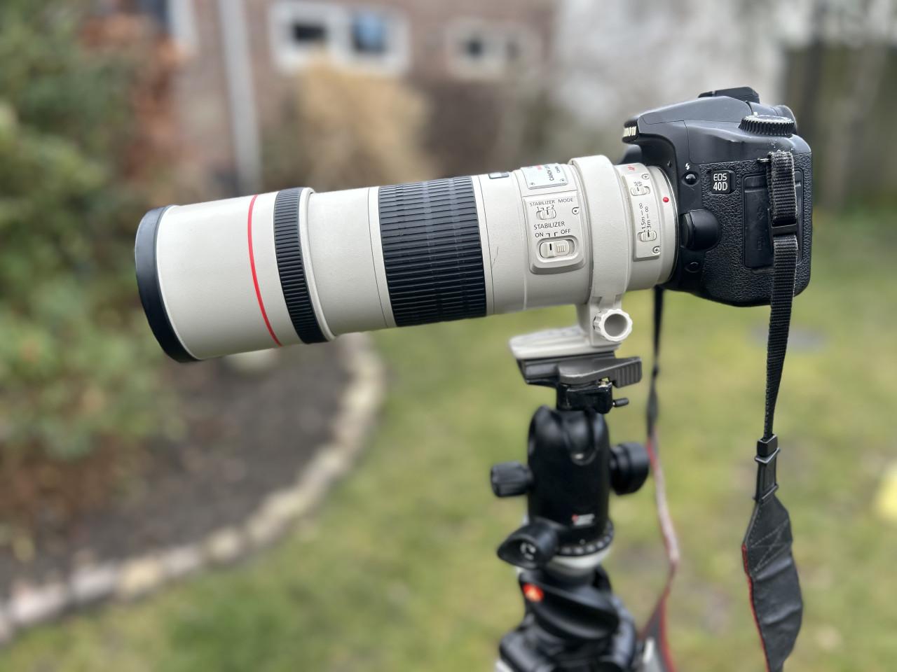 Canon 40D, 300m F4, MAnfrottto, Sigma 17-70 toebehoren