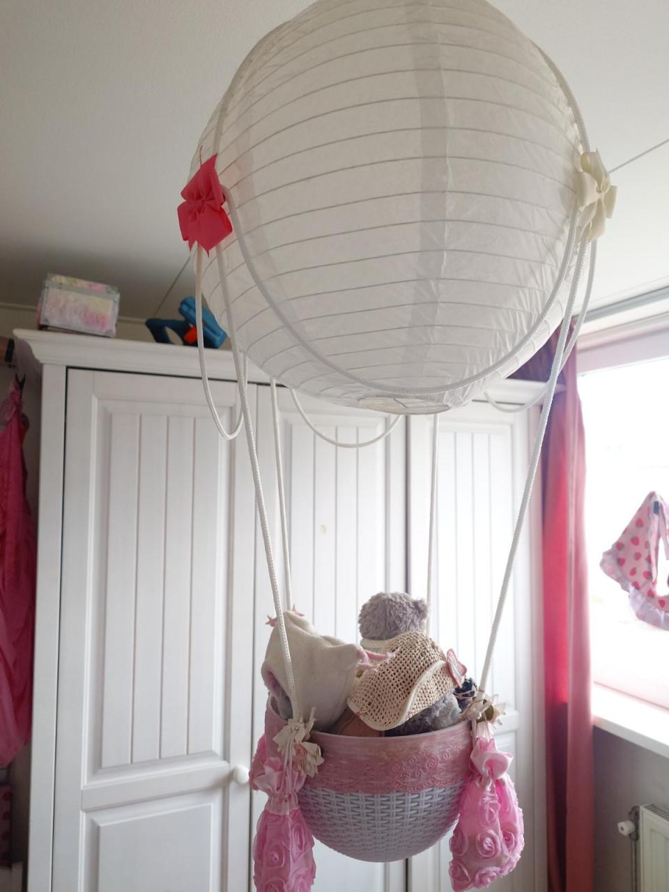 Hanglamp luchtballon meisjeskamer handgemaakt