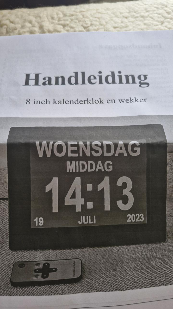 Senioren/dementie klok