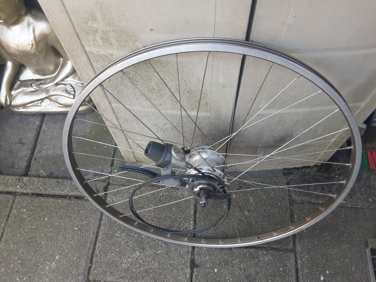 28 inch nexus achterwiel, 7 speed, rollerbrake rem ( +shifter  )