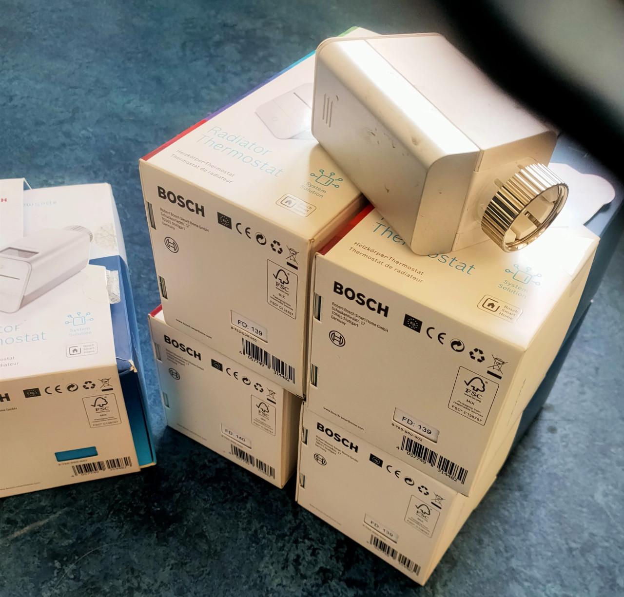 5x Bosch Easycontrol Smart Radiator Thermostaat