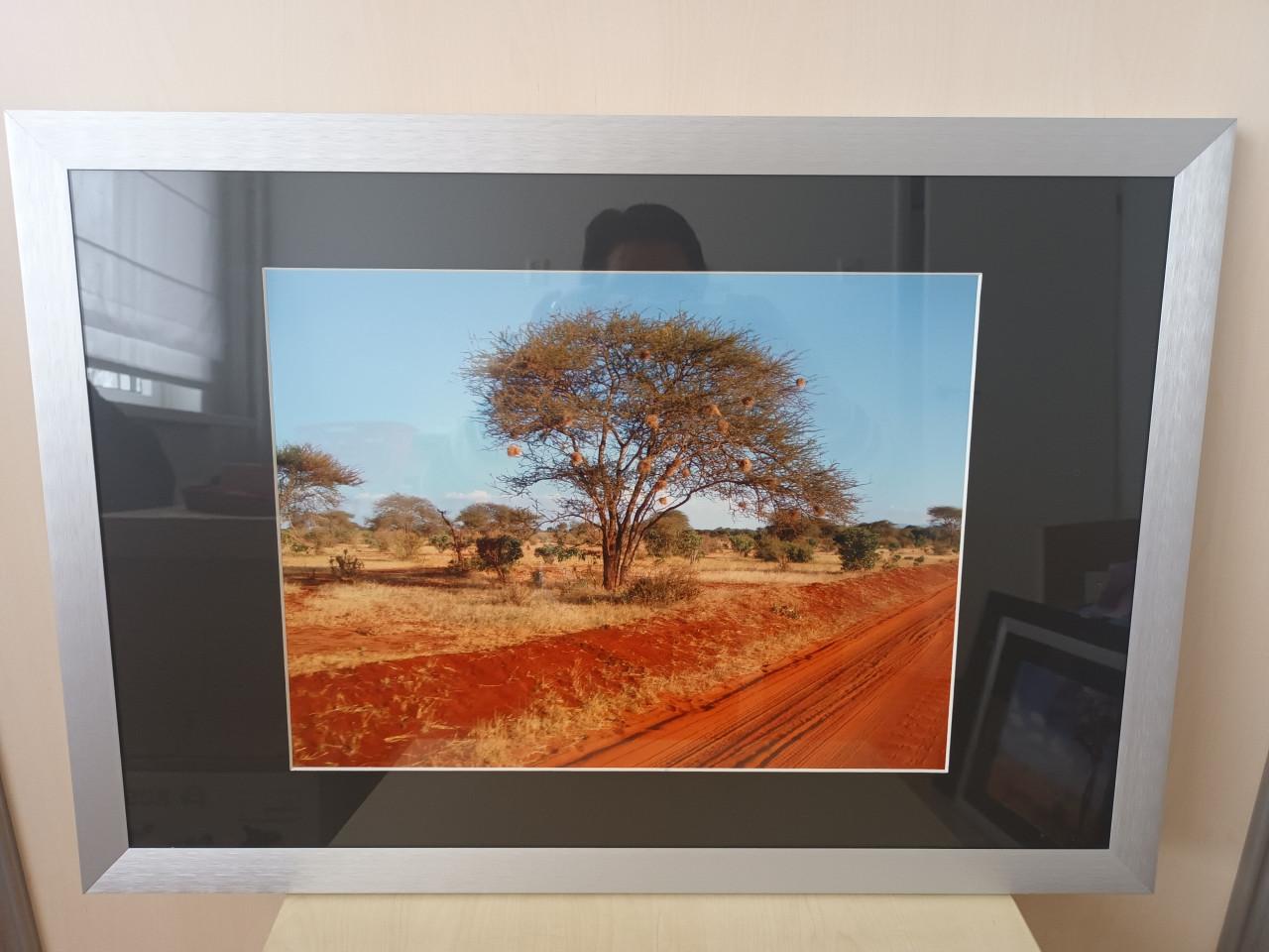 Twee foto's uit Kenia Afrika in lijst