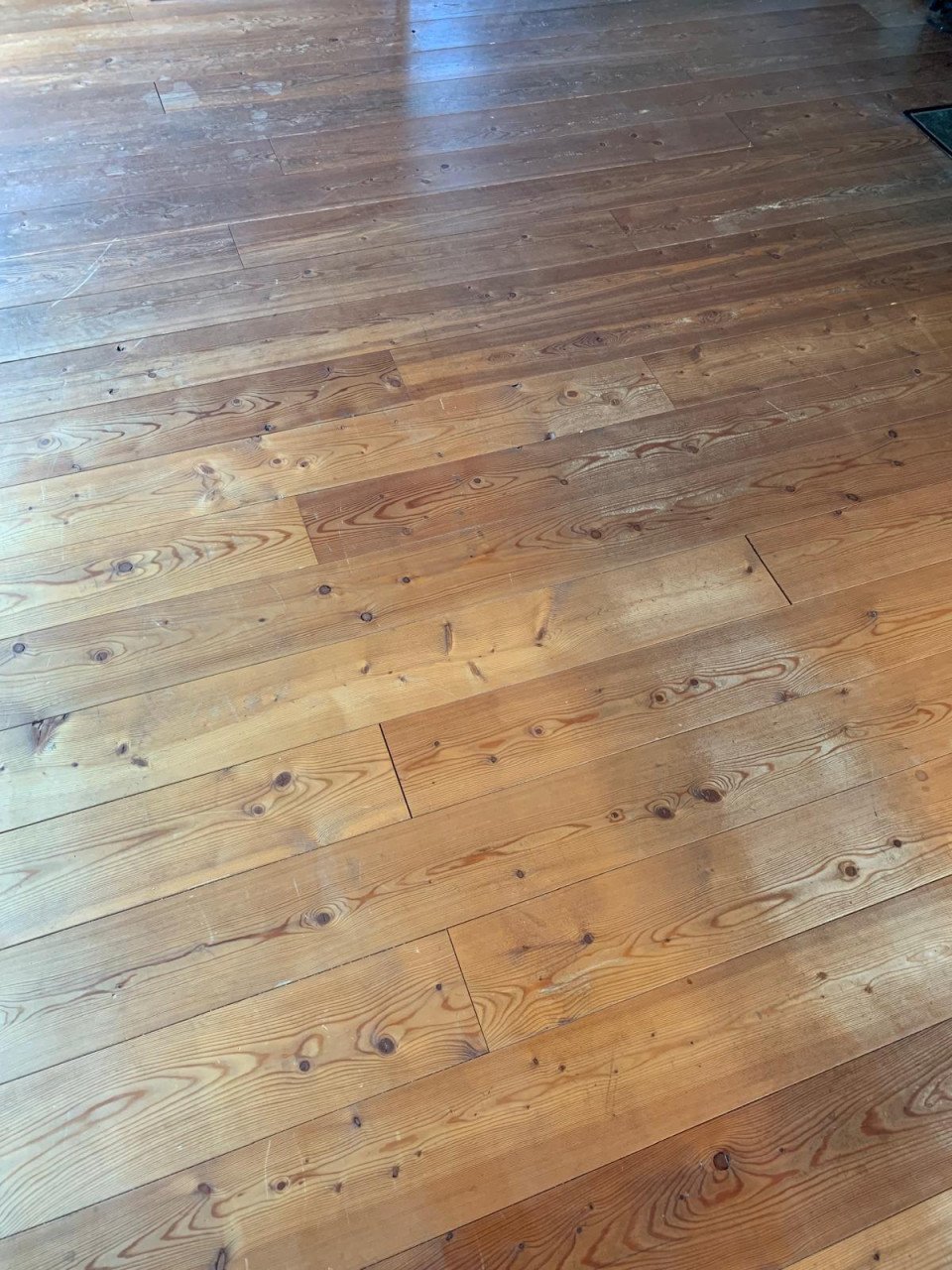 Oude massief houten  vloer