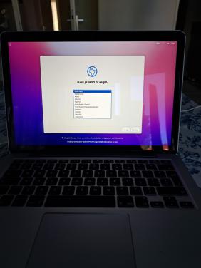MacBook Pro 13,3 inch retina.
