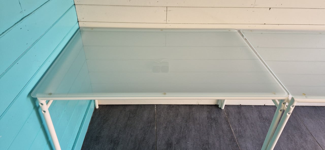 3x Glazen tafel IKEA Lyrestad
