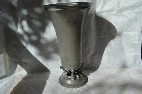 Fraaie tinnen vaas Gero mog. Georg Nilsson jaren '30