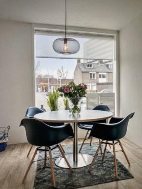 Grijsblauwe rookglazen hanglamp
