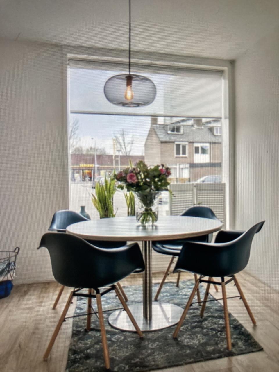 Grijsblauwe rookglazen hanglamp