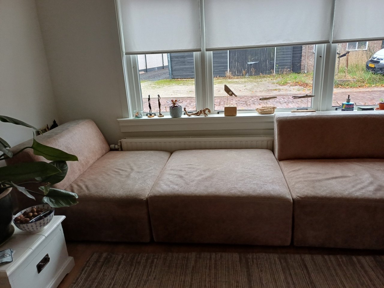 Mooie modulaire leren bank
