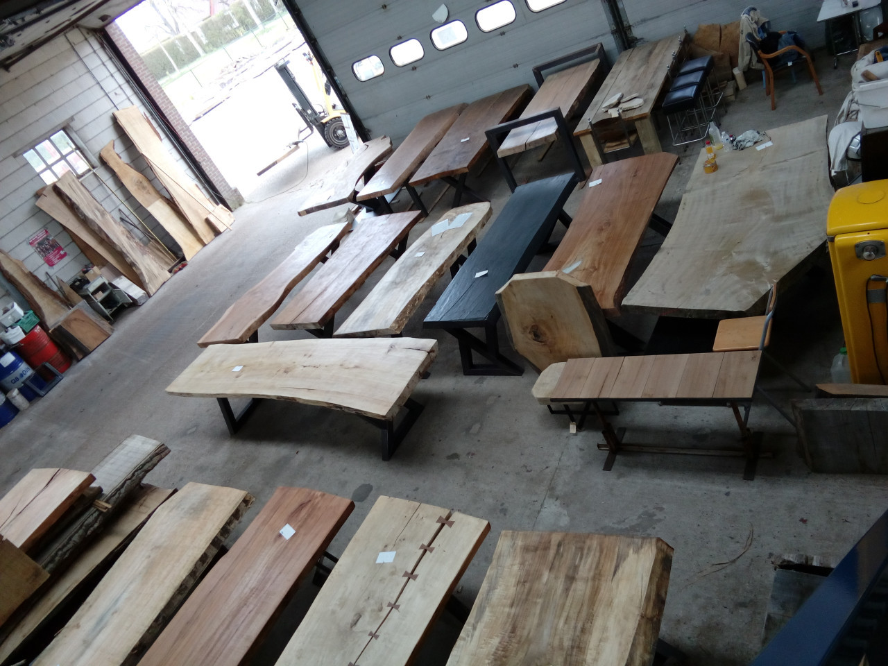 Boomstamtafels Tafelbladen - Planken in boomstamvorm decoratie bar Salon