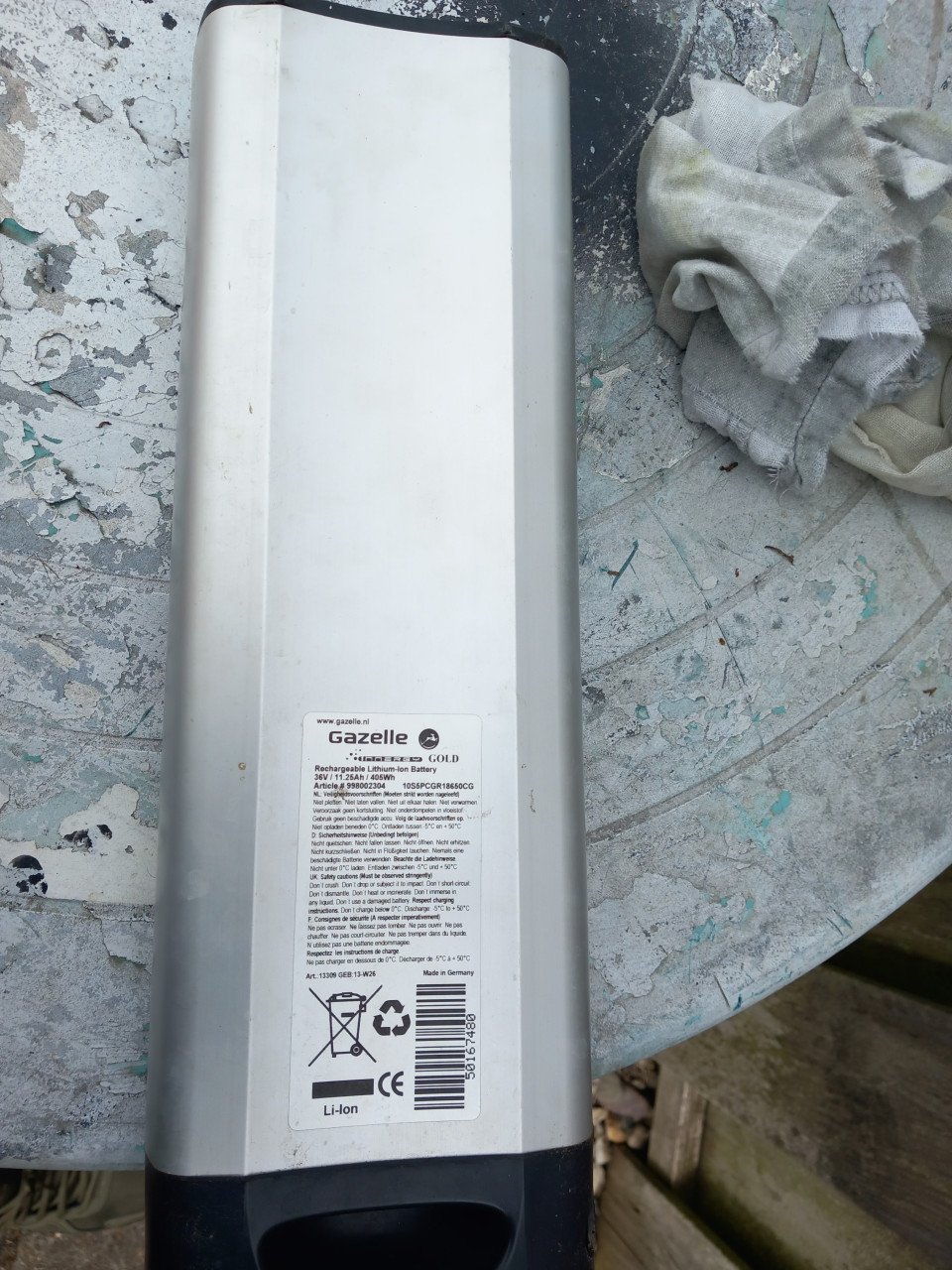 Gazelle motor en 2 accu,s