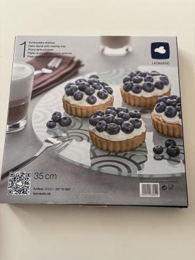 Taartbord draaibaar 35 cm NIEUW