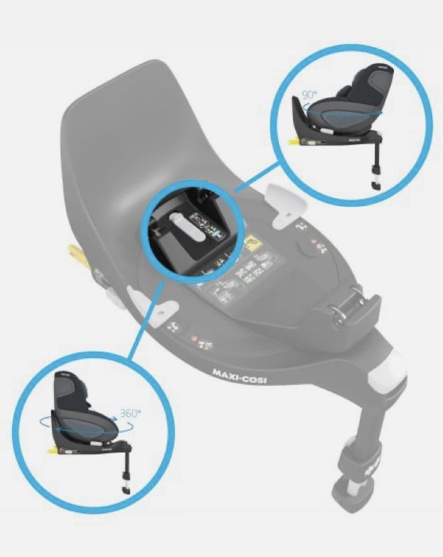 Maxi-Cosi Pebble 360 + Isofix base – In hele goede staat