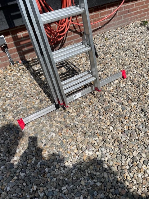 Ladder, 3 delig werkhoogte 8,50 mtr.