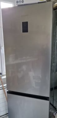 Rvs SAMSUNG NoFrost koel vries combinatie Koelkast met vriezer 185x60 cm.