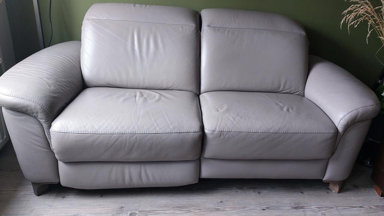 Leren 2-zits relaxbank