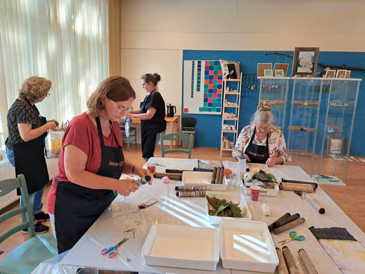 Ecoprinten workshop vrijdag 2 mei Noordgouwe
