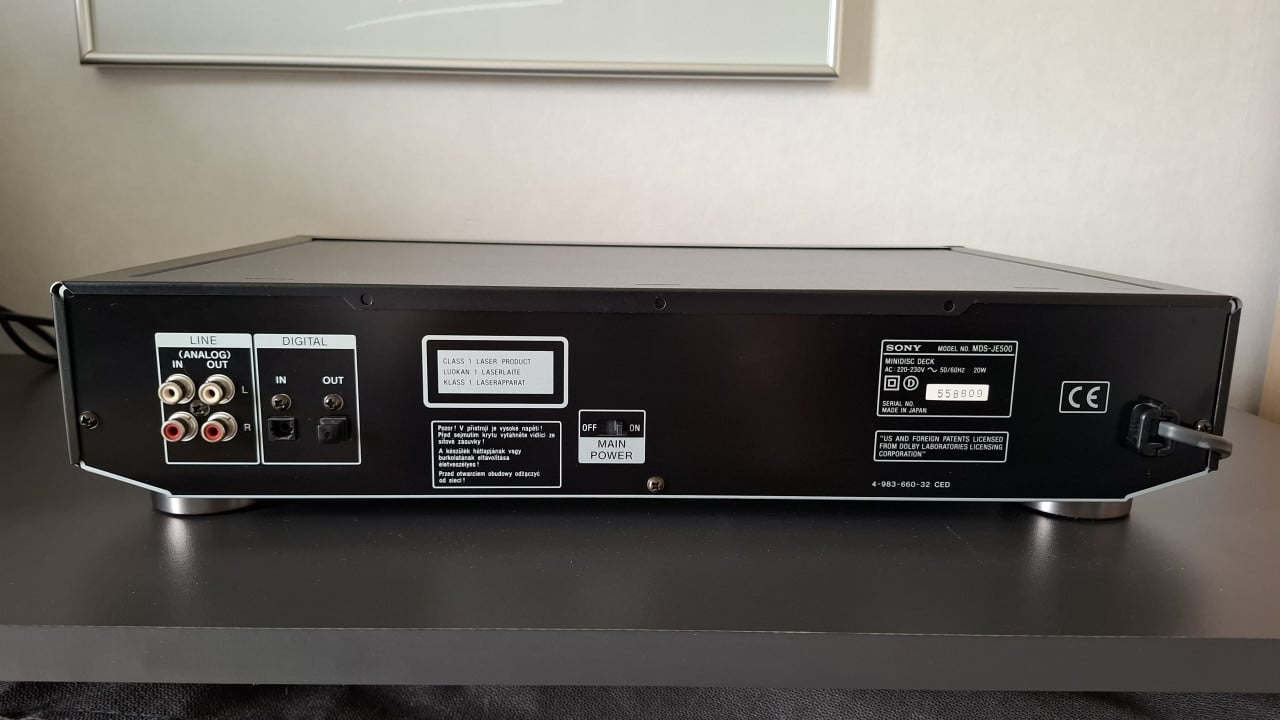 Sony MD-speler MDS-JE500