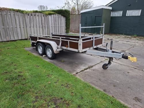 Dubbelasser aanhanger 130x350 cm