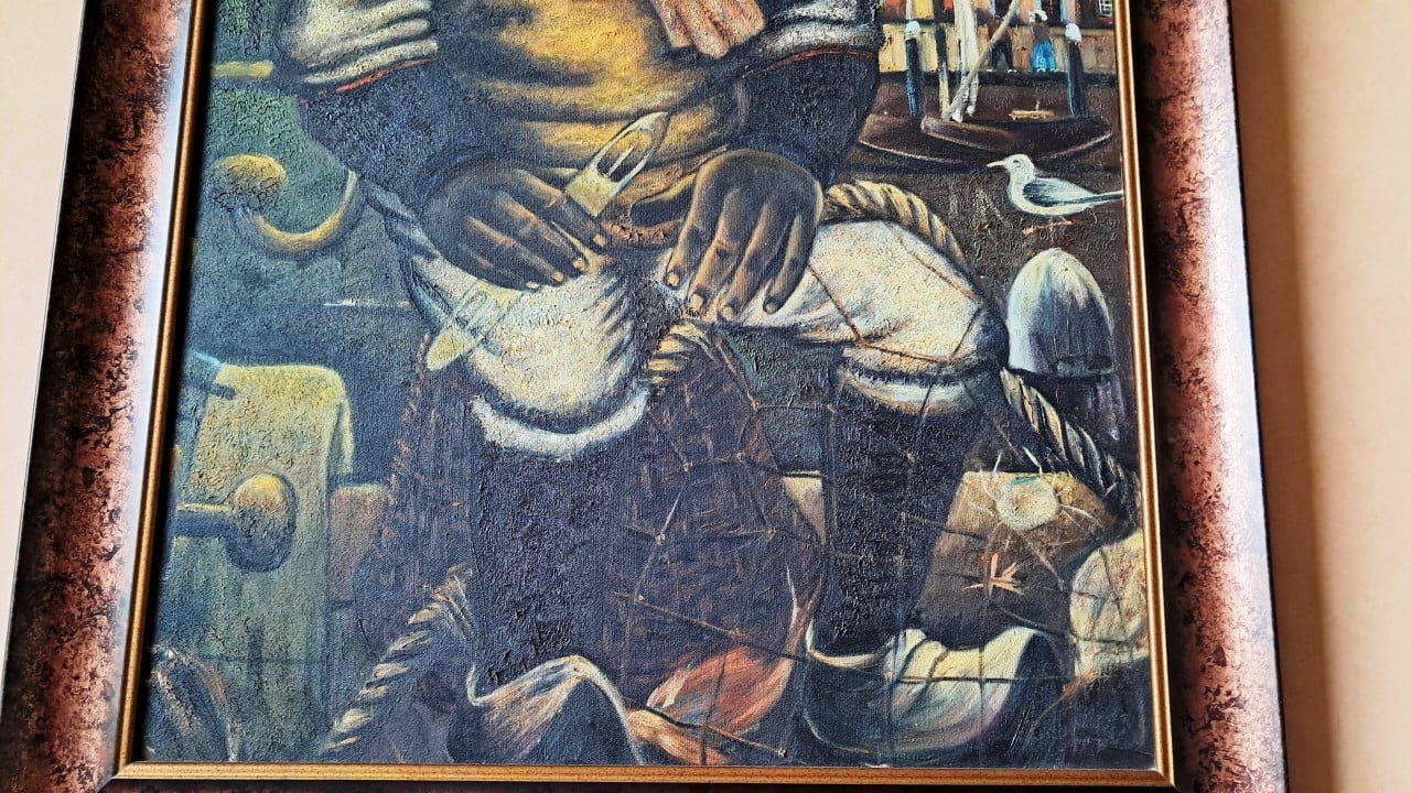 Visser klederdracht Veere Zeeland schilderij Reimond KIMPE
