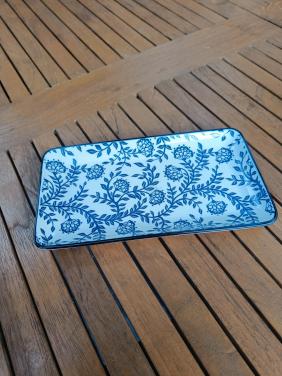 Rechthoekige schaal Gusta en rond schaaltje