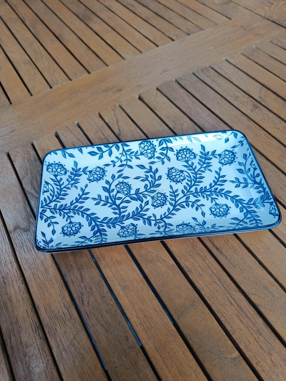 Rechthoekige schaal Gusta en rond schaaltje