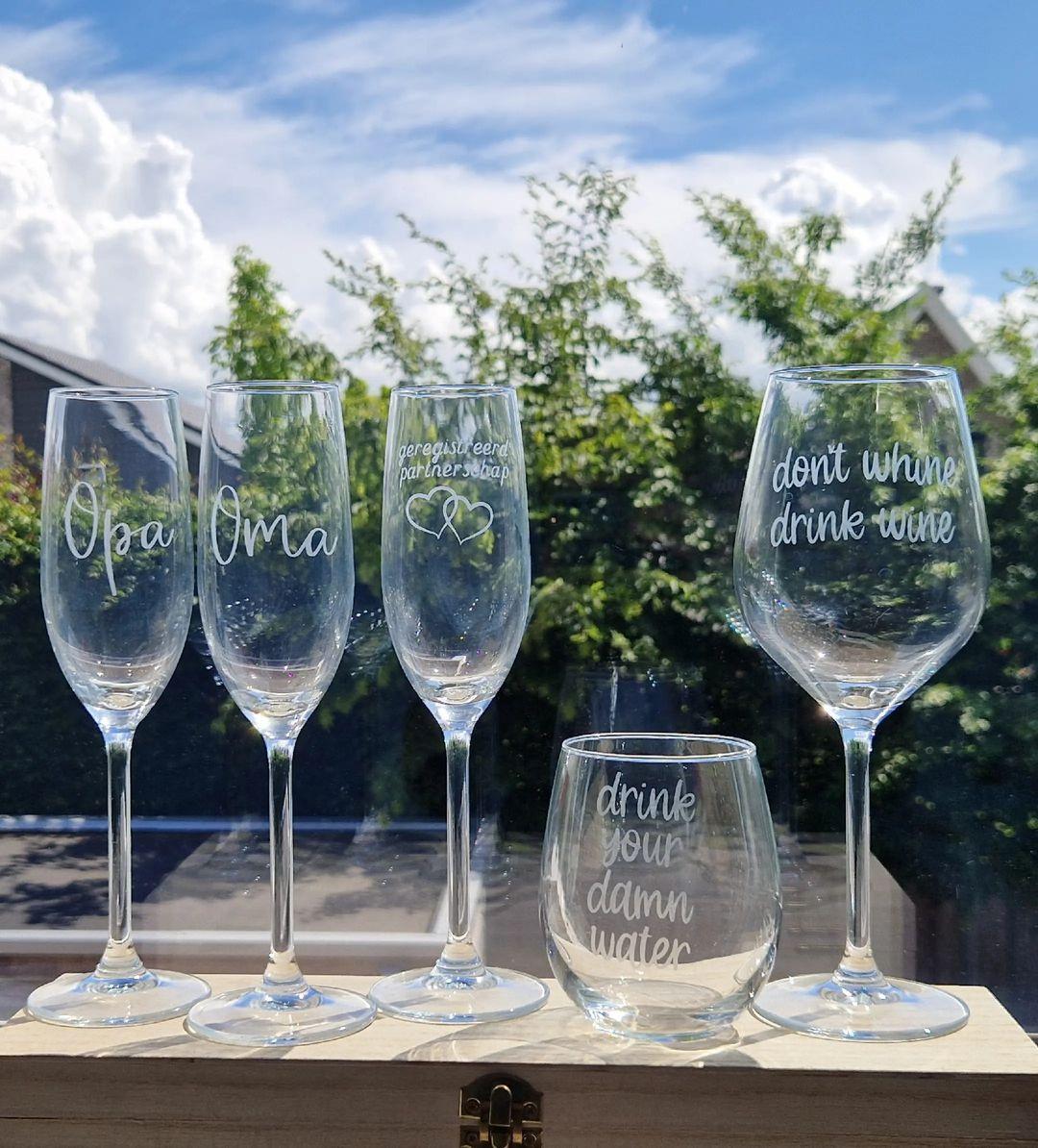 Cadeautip: gepersonaliseerde glazen