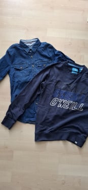 Trui O'Neill en spijkerblouse Blue Ridge